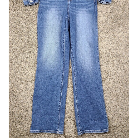 Judy Blue Women's Denim Utility Jumpsuit L Dark Denim Long Sleeve Coveralls - Picture 7 of 16